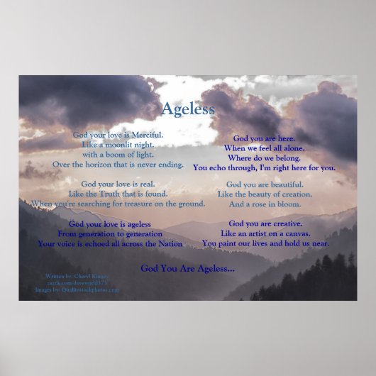 Ageless... Geschreven door: Cheryl Kinney Poster (Voorkant)