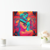 Ageless Manifestaties voor elke seconde Vierkante Klok (Huis)