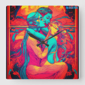 Ageless Manifestaties voor elke seconde Vierkante Klok (Voorkant)