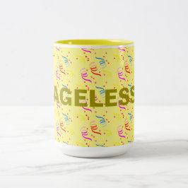 Ageless Verjaardag en Confetti Two-Tone Mok