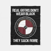 Agema Apparel Uni-adults Medieval History , Black, Fleece Deken (Voorkant)