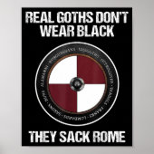 Agema Apparel Uni-adults Medieval History , Black, Poster (Voorkant)