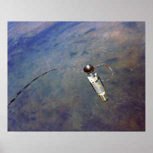 Agena Target Docking Vehicle, bekeken vanuit Gemin Poster