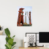 Agena Target Vehicle on Launch Pad for Gemini 10 Poster (Thuiskantoor)