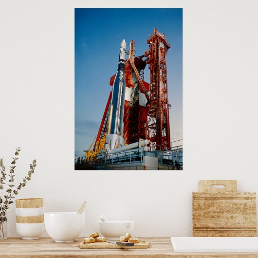 Agena Target Vehicle on Launch Pad for Gemini 11 Poster (Keuken)