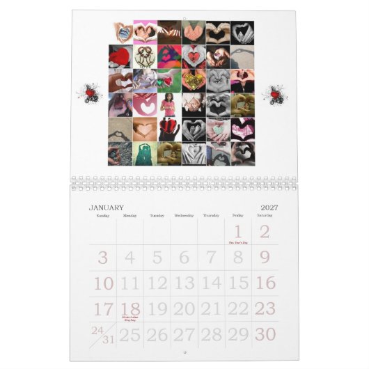 Agenda 2009, ik hou van je kalender (Jan 2027)