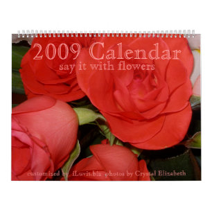 Agenda 2009 - Zeg het met Bloemen - Gepersonalisee Kalender