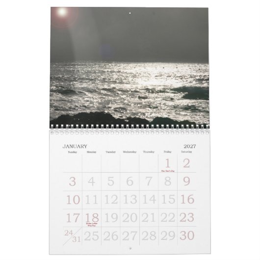 Agenda 2010 van de natuur kalender (Jan 2027)