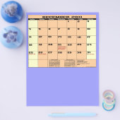 Agenda 2011, 13 maanden Multifunctionele brochure. Flyer (Enkel)