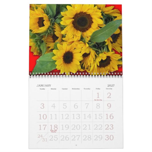 Agenda 2011 bloemen, kalender (Jan 2027)