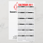 Agenda 2011 Kaart Rack Season: groeten (Voorkant / Achterkant)