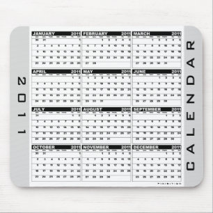 Agenda 2011 - Mousepad Black White Muismat