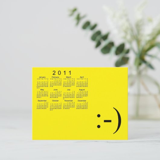 Agenda 2011 van de Mini Briefkaart (Staand voorkant)