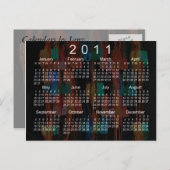 Agenda 2011 van de Mini Briefkaart (Voorkant / Achterkant)