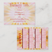 Agenda 2011 - Visitekaartjes (Voorkant / Achterkant)