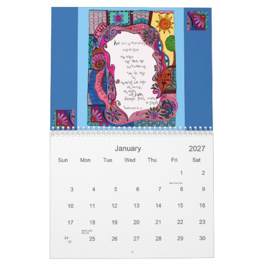 Agenda 2012 Christelijk Kalender (Jan 2027)