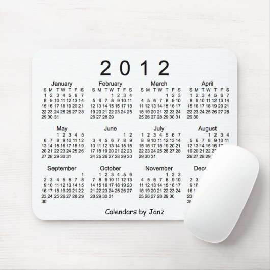 Agenda 2012 muismat (Met muis)