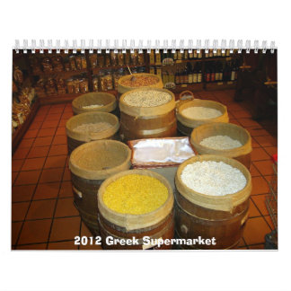 Agenda 2012 van de Griekse supermarkt Kalender