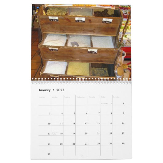 Agenda 2012 van de Griekse supermarkt Kalender (Jan 2027)