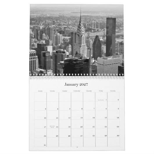 Agenda 2012 van New York Kalender (Jan 2027)