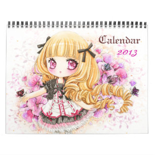 Agenda 2013 - Mooie anime chibi-meisjes Kalender