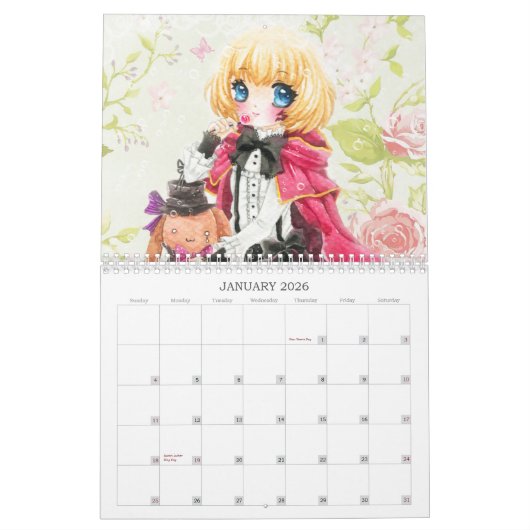 Agenda 2013 - Mooie anime chibi-meisjes Kalender (Jan 2026)