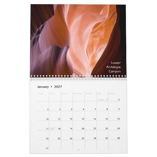 Agenda 2013 - Scenes of Arizona Kalender (Jan 2027)