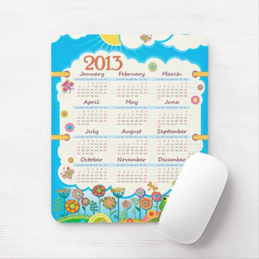 Agenda 2013 van Mousepad 3 Muismat (Met muis)
