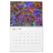 Agenda 2014 Floral Abstract Glas in lood Kalender (Feb 2027)