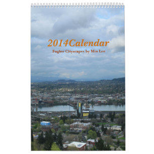 Agenda 2014 Fuglee Cityscapes van Min Lee 1 pg Kalender