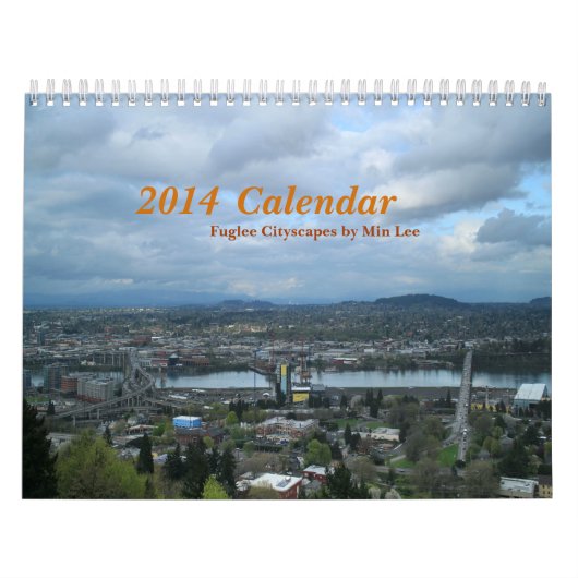 Agenda 2014 | Fuglee Cityscapes van Min Lee | 2pg Kalender (Hoes)
