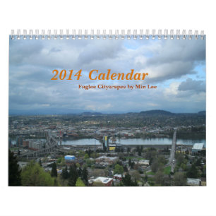 Agenda 2014 Fuglee Cityscapes van Min Lee 2pg Kalender