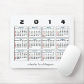 Agenda 2014 muismat (Met muis)