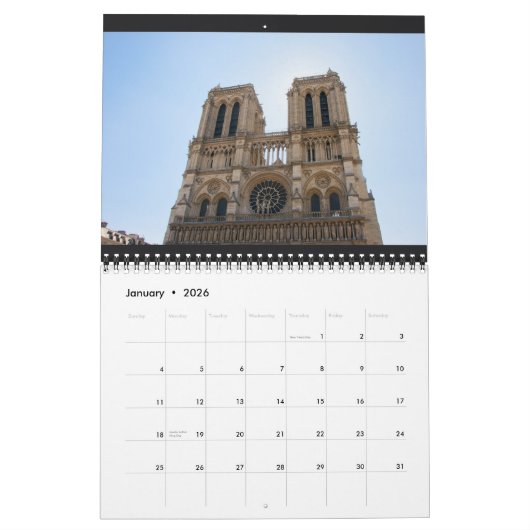 Agenda 2014 van Notre Dame en Sainte-Chapelle Kalender (Jan 2026)