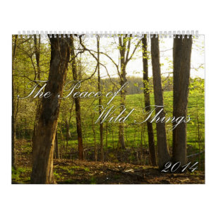 Agenda 2014 voor vrede in de wilde dingen kalender