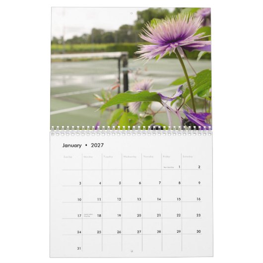 Agenda 2015:  Afbeelding van Tennis Kalender (Jan 2027)