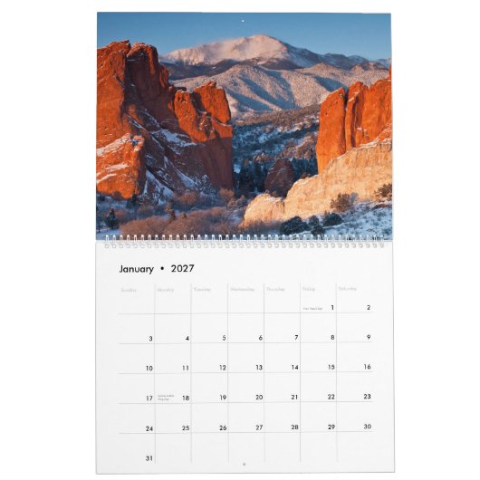 Agenda 2015 Colorado 14ers Kalender (Jan 2027)