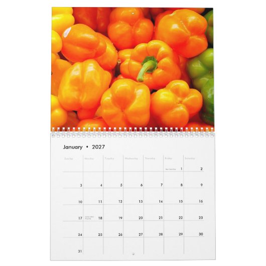 Agenda 2015 - Groenten en fruit Kalender (Jan 2027)