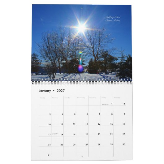 Agenda 2015 - Natuur van maïs Kalender (Jan 2027)
