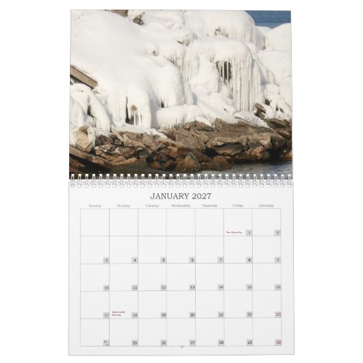 Agenda 2015 van de oevers van Marquette MI Kalender (Jan 2027)