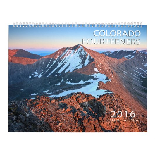 Agenda 2016 Colorado Fourteeners Kalender (Hoes)
