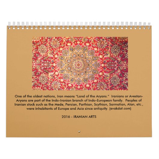Agenda 2016 - Iraanse kunst Kalender (Hoes)
