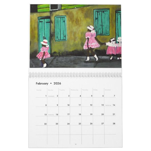 Agenda 2016 - Janice Treece-Senter Kalender (Feb 2026)