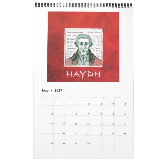 Agenda 2016 - Klassieke pianocomponisten Kalender (Jun 2027)