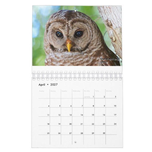 Agenda 2016 van OwlWatch Kalender (Apr 2027)