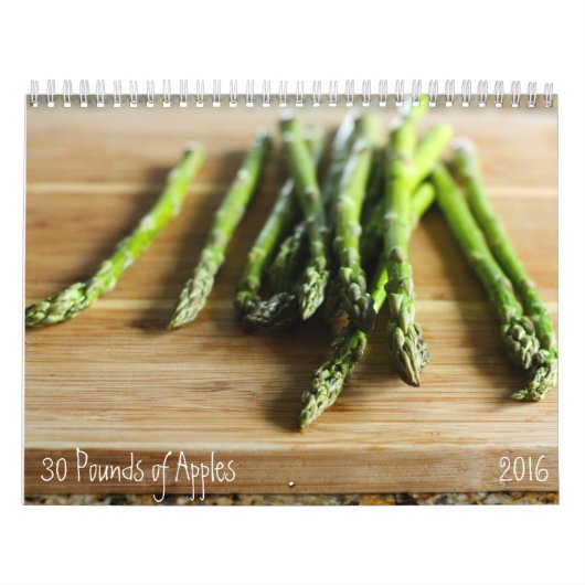 Agenda 2016 voor ruwe ingrediënten kalender (Hoes)