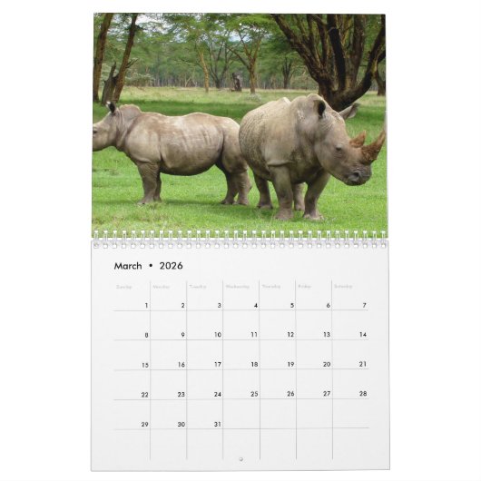 Agenda 2017 met Feestdagen - Wilde levens Kalender (Mar 2026)