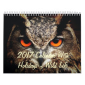 Agenda 2017 met Feestdagen - Wilde levens Kalender (Hoes)