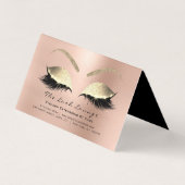 Agenda 2018 Beauty Studio Lashes Roze Rose Visitekaartje (Achterkant)