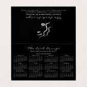 Agenda 2018 Beauty Studio Makeup Lashes Logo Visitekaartje (Buitenkant ongevouwen)